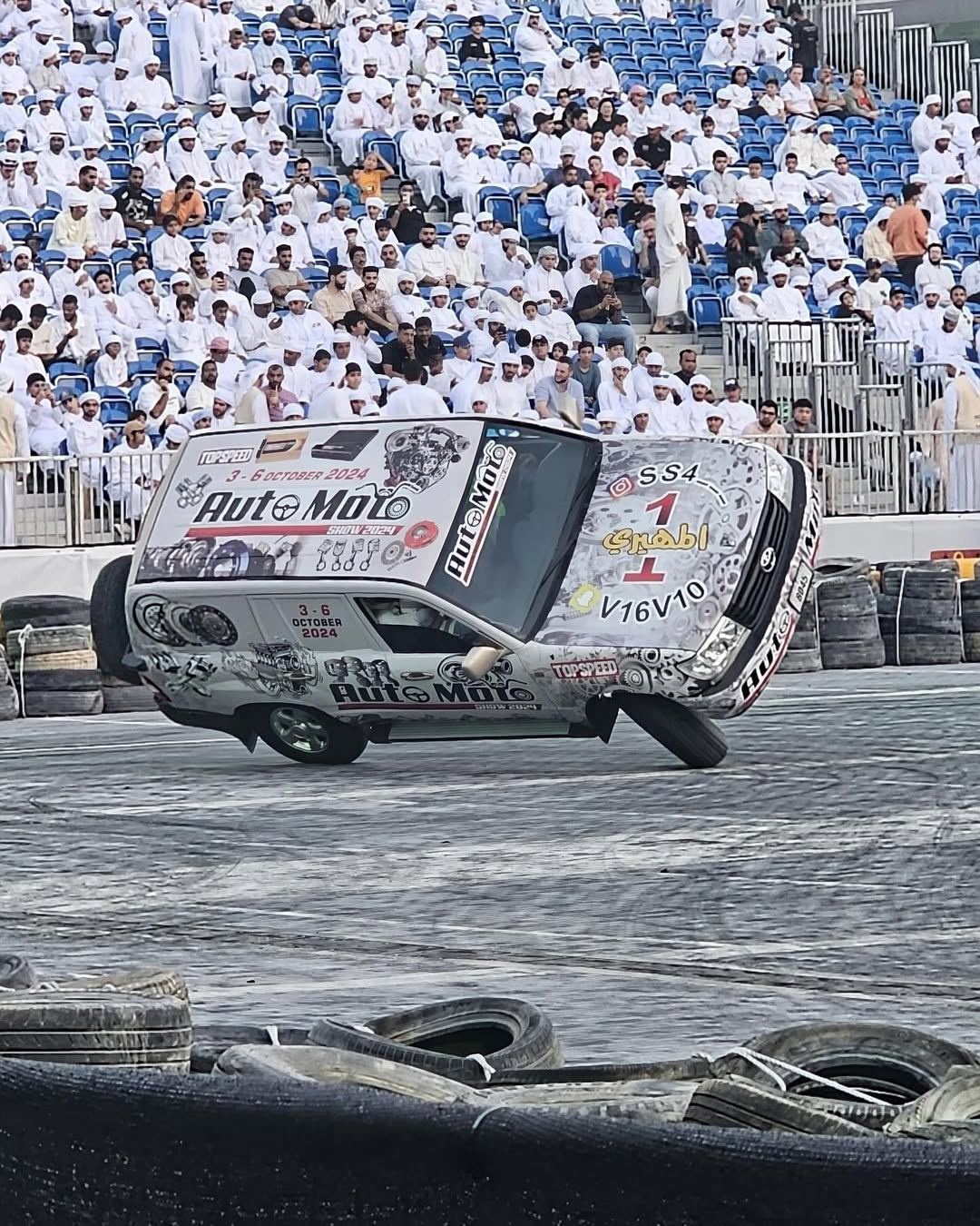 Static set · show car — SideWheelPro production work at Emirates Motorplex, UAE
